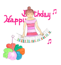 pretty hula girls sticker #2891618