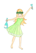 pretty hula girls sticker #2891619