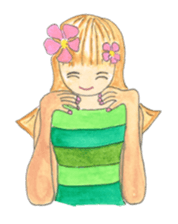 pretty hula girls sticker #2891633