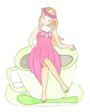 pretty hula girls sticker #2891637