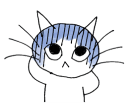 Disgruntled Cat sticker #2891707