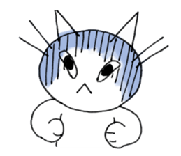 Disgruntled Cat sticker #2891714