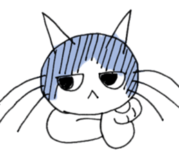 Disgruntled Cat sticker #2891716