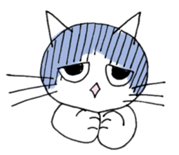 Disgruntled Cat sticker #2891717