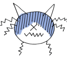 Disgruntled Cat sticker #2891723