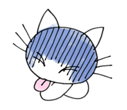 Disgruntled Cat sticker #2891730