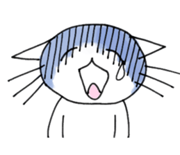 Disgruntled Cat sticker #2891734