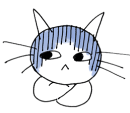 Disgruntled Cat sticker #2891737