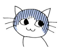 Disgruntled Cat sticker #2891739