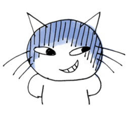 Disgruntled Cat sticker #2891745