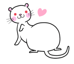 Cute ferrets sticker #2892524