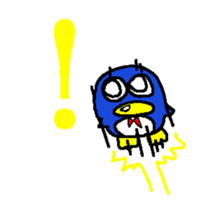 Penguin thick sticker #2892567