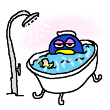 Penguin thick sticker #2892568