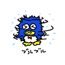 Penguin thick sticker #2892569