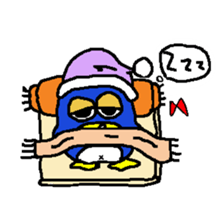 Penguin thick sticker #2892570