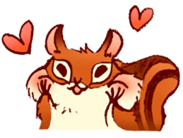 Ato's squirrel-a little sweetheart sticker #2893592