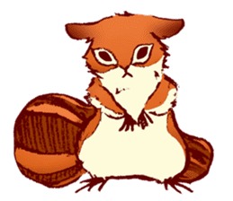 Ato's squirrel-a little sweetheart sticker #2893599