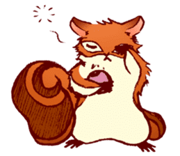 Ato's squirrel-a little sweetheart sticker #2893625