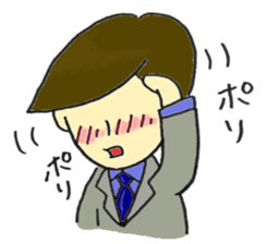 salaried work hard sticker #2893662