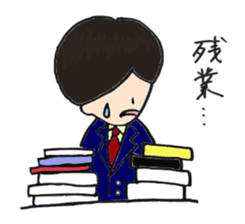 salaried work hard sticker #2893663