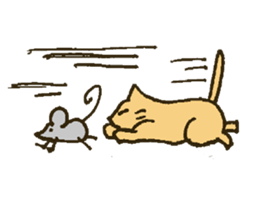 Working Cat "KOMENEKO" on winter holiday sticker #2894675