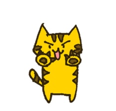 Working Cat "KOMENEKO" on winter holiday sticker #2894677