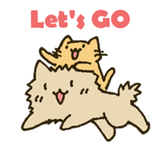 Working Cat "KOMENEKO" on winter holiday sticker #2894685