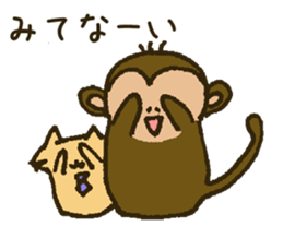 Working Cat "KOMENEKO" on winter holiday sticker #2894689