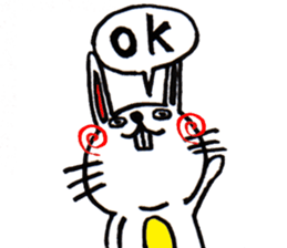 Cute Rabbit Sticker. sticker #2894737