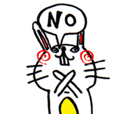 Cute Rabbit Sticker. sticker #2894738