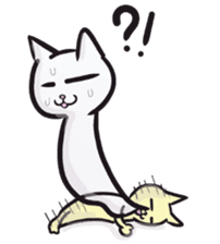 Daily life of the "SHIRONEKO" sticker #2895410