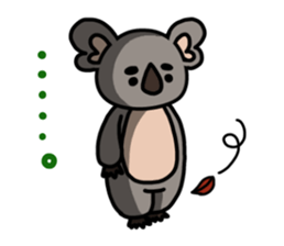 Leisurely Koala sticker #2897126