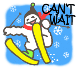 Let's go skiing & snowboarding!! sticker #2897557