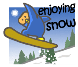 Let's go skiing & snowboarding!! sticker #2897583