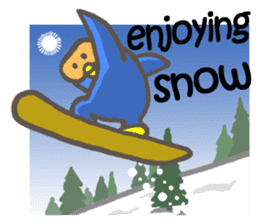Let's go skiing & snowboarding!! sticker #2897583