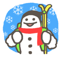 Let's go skiing & snowboarding!! sticker #2897592