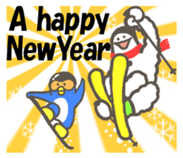 Let's go skiing & snowboarding!! sticker #2897594