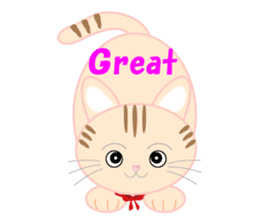animal therapy english cat sticker #2898276