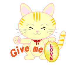animal therapy english cat sticker #2898277