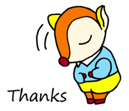 Moosey of the fawn sticker #2898438