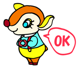 Moosey of the fawn sticker #2898439