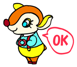 Moosey of the fawn sticker #2898439