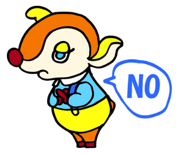 Moosey of the fawn sticker #2898440