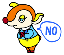 Moosey of the fawn sticker #2898440