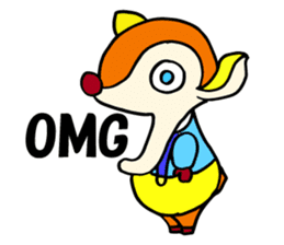 Moosey of the fawn sticker #2898442