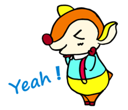 Moosey of the fawn sticker #2898445