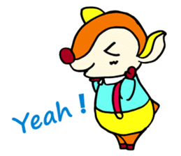 Moosey of the fawn sticker #2898445