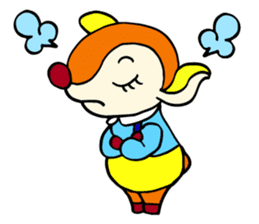 Moosey of the fawn sticker #2898447