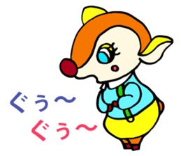 Moosey of the fawn sticker #2898459