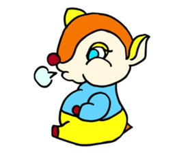 Moosey of the fawn sticker #2898461